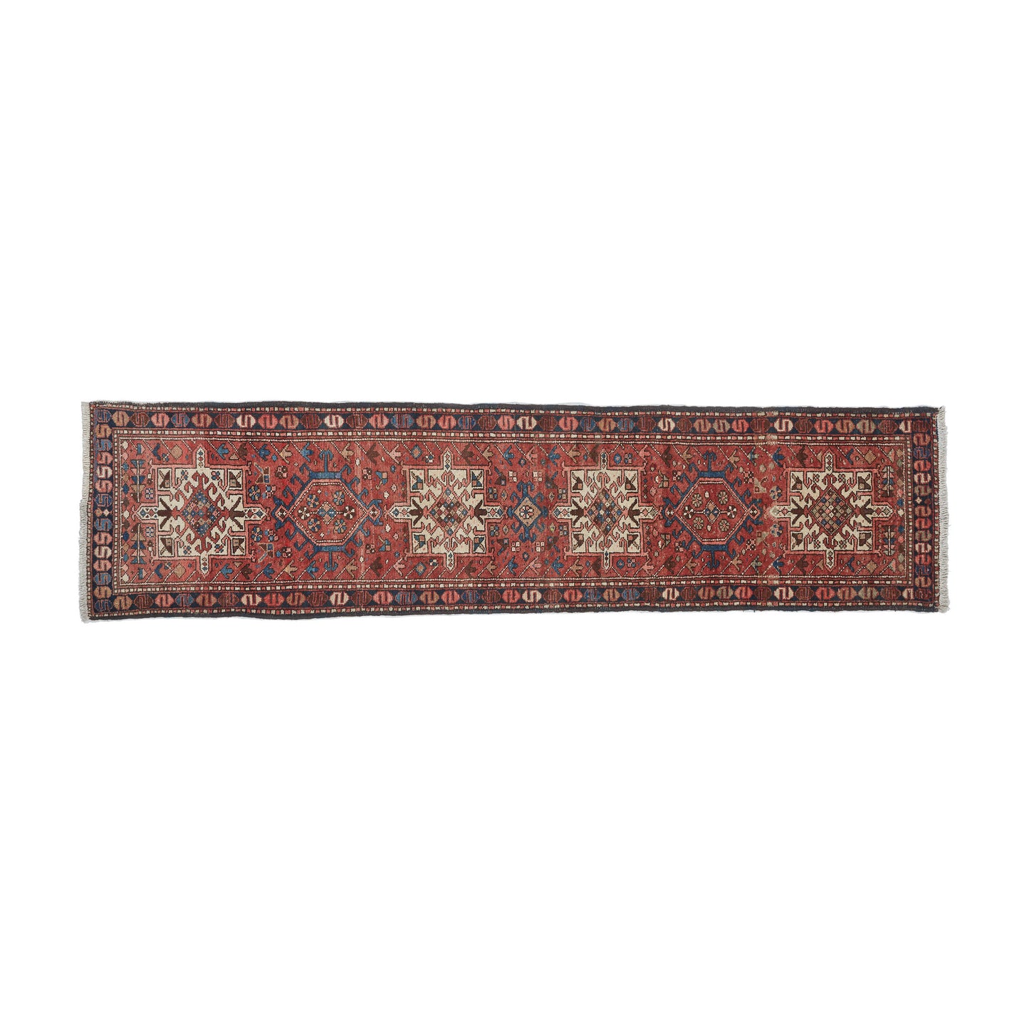 Salmon hue rug runner (Qarajeh)